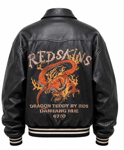 Red skins dragon teddy - red,