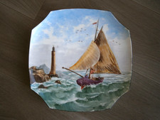 Grand plat Porcelaine peinte