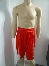Short long / Bermuda  PANZERI , ROUGE avec bandes blanches en  XL/ neuf