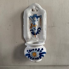 Bénitier en faïence de