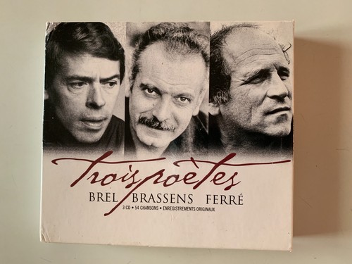 Coffret trois poetes brel - coffret,