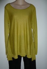 NWT Eileen Fisher Fine Tencel Alpaca Scoop Neck Sweater Tunic Top Fern M