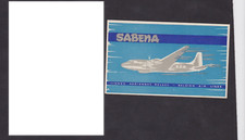 Ancienne étiquette allumettes bagage Belgique BN41212 Sabena Avion