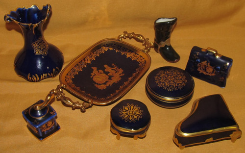 Lot objets miniatures vase - lot,