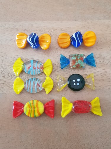 Lot bonbons en verre - 8,