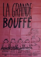 "LA GRANDE BOUFFE" Affiche originale 1973  (Marco FERRERI) 120x160cm