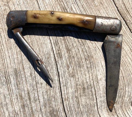 Couteau poche ancien - couteau,