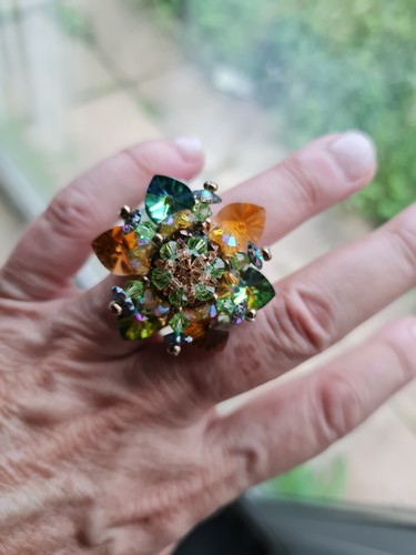 Bague fantaisie cristaux - fantaisie,