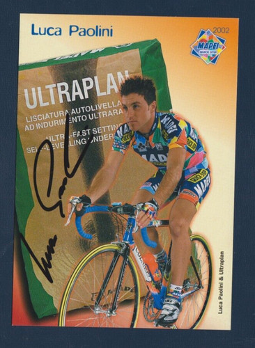 Cyclisme carte cycliste luca - carte,