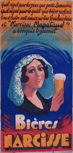 Affiche 1930 bière narcisse - affiche,
