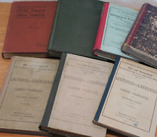 LOT ancien LIVRES 1898-1937 LANGUE FRANCAISE lecture EXERCICE grammaire ALLEMAND