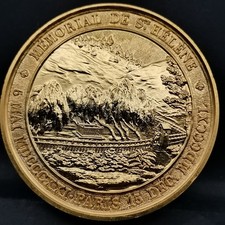Medaille 41mm bronze dorée - bronze, or
