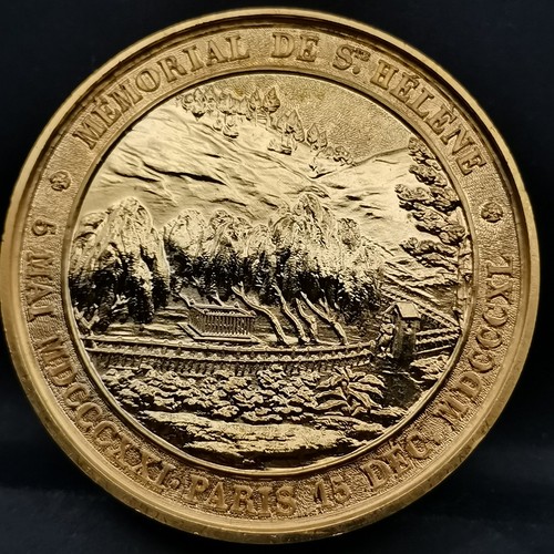 Medaille 41mm bronze dorée - bronze,