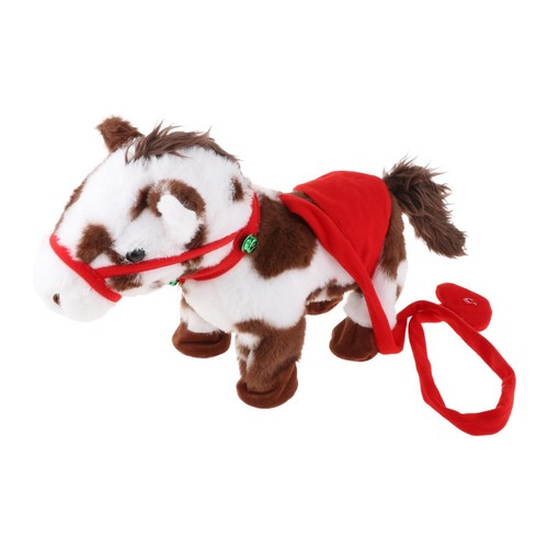 Cheval peluche électrique - en,