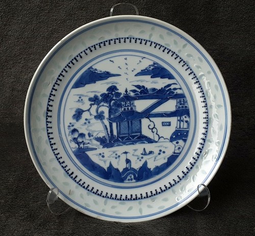 Antique chinese blue and - blue, white