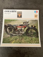 CARTE FICHE MOTO collection