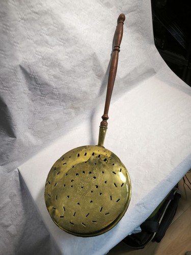 Bassinoire cuivre bois - et,