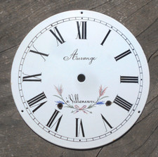 Cadran émaillé - Horloge -  Aurange à Villeneuve  !