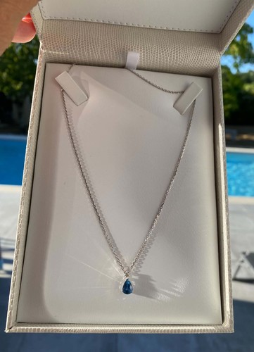 Collier saphir diamant - saphir,