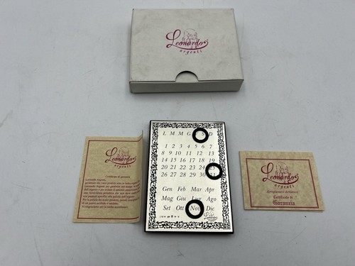 Calendrier argent leonardo - calendrier,
