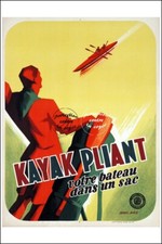 PUBLICITé KAYAK PLIANT Rf151 - POSTER HQ 50x70cm d'une AFFICHE VINTAGE