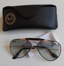 Ray Ban - Lunettes de soleil vintage B&L Outdoorsman Métal précieux Noir et Or