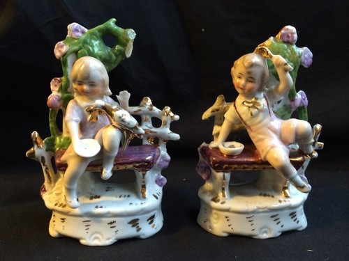 Antique porcelain petit paire - petit,