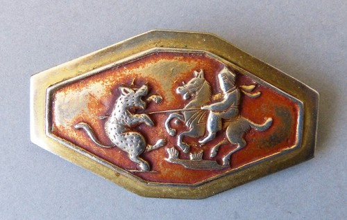 Broche métal doré bijou - broche,