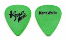 Chêne Ridge Garçons Kent Wells Chaud Été Nuits Vert Guitare Pick - 1990s Visites