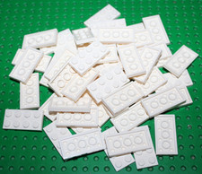 50 x Lego White Plate 2x4 ref