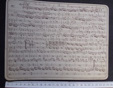 partition ancienne sur carton