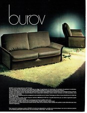 Publicité Advertising 058  1978   Burov  canapé  le Flore