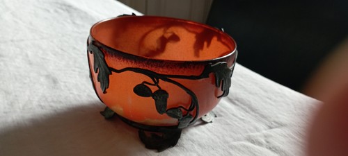 Vase coupe signée - vase,