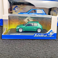 VOITURE SOLIDO PEUGEOT 205 GTI DIMMA KIT FLUORITE GREEN 1992 1:43 NEUF BOITE