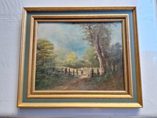 Tableau Ancien Huile Paysage
