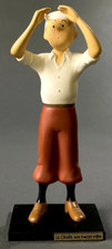 Leblon Delienne-Sculpture Tintin, le Crabe aux pinces d Or - Signée, numérotée..