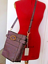 Très joli sac vanessa bruno iris hobo cuir prune