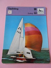 Yachting Soling  dernier né des bateaux olympiques Fiche Card 1977
