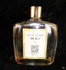 FLACON DE PARFUM CORYSE SALOME EAU DE COLOGNE MAI  Ht 9 cm