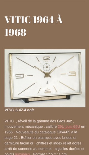 Ancien réveil mecanique jaz