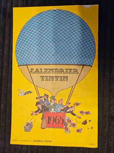 Tintin rare calendrier - tintin,