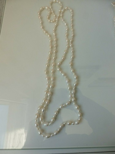 Collier perles véritables - perles,