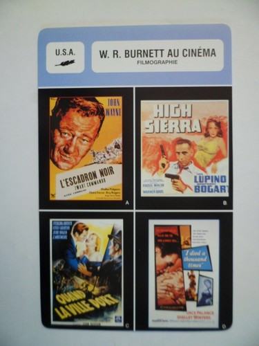 Carte fiche cinema - carte, w.r