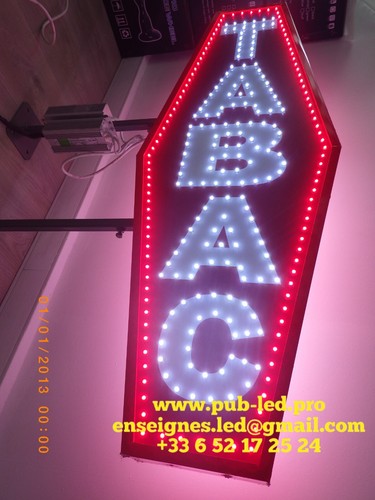 Enseigne led tabac faces - enseigne,