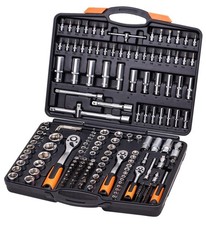 COFFRET CLES A CLIQUETS 171 PIECES 1/2', 3/8', 1/4', JEU DE DOUILLES