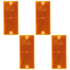 4x Hella Réflecteur Jaune Orange Auto-Adhésif Remorque Semi-Remorque Camion