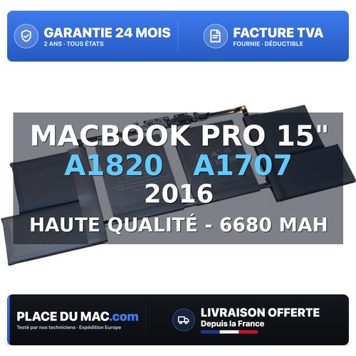 Batterie pour macbook pro - pro, 15