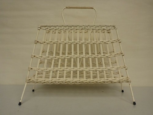 Ancien porte revues blanc - ancien, porte-revues