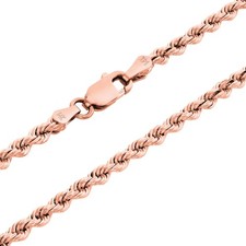 14K or Rose 3mm Diamant Coupe