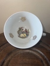 Tasse à Thé, Café, Chocolat en Porcelaine Limoges Berry Décor Galand Romantique